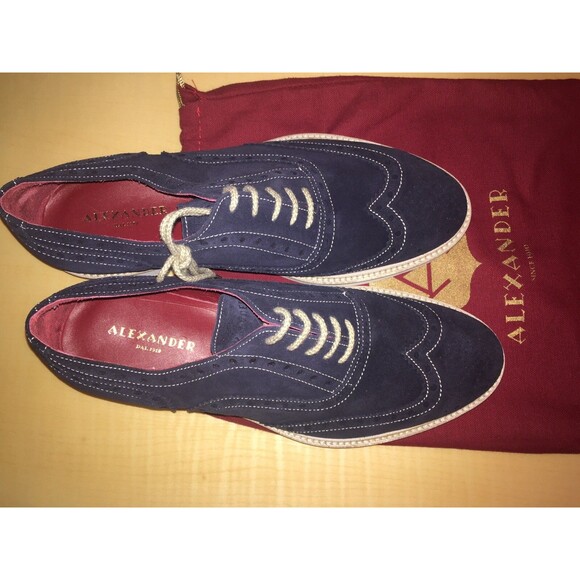 Alexander Nicolette 1910 Oxford Shoes Leather 41.5 Italian JARDO BROGUE Borrelli main image 4